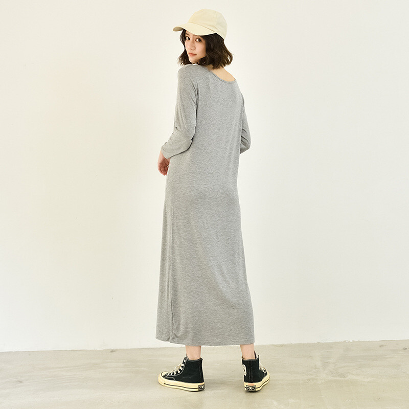 Fdfklak Temperament Nauji medvilniniai miego drabužiai naktinė suknelė, moteriška pavasario rudens naktinukai ilgomis rankovėmis, lauke dėvėti moteriški naktiniai marškinėliai