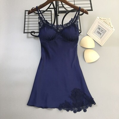 Seksīgs raibs mežģīņu bikšturis naktskrekls jauns vasaras sieviešu mini naktskrekls guļamveļa brīvs zīda satīna mājas apģērbs apakšveļa