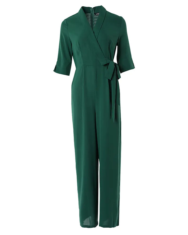 Puspiedurkņu platas kājas darba kombinezons vasaras sieviešu bodijs 2025. gada jauna mode, elegants biroja ar augstu vidukli V veida kakla mežģīņu stils