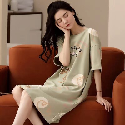 Naiste öösärgid Lühikeste varrukatega magamissärgid 2024 Suvine lahtine öösärk Armas multikas magamisriided Naiste vabaaja koduriided L-5XL