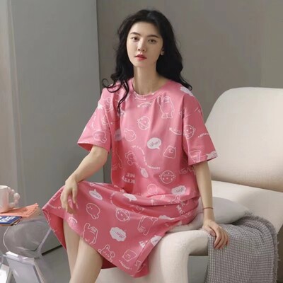 Naiste öösärgid Lühikeste varrukatega magamissärgid 2024 Suvine lahtine öösärk Armas multikas magamisriided Naiste vabaaja koduriided L-5XL