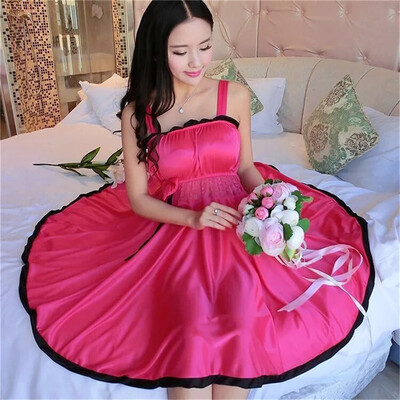 2024. gada vasaras bezpiedurkņu siksniņa. Seksīgs sieviešu naktsveļas sieviešu naktskrekli, mākslīgā zīda, atlasa mežģīnes, sieviešu naktskrekli