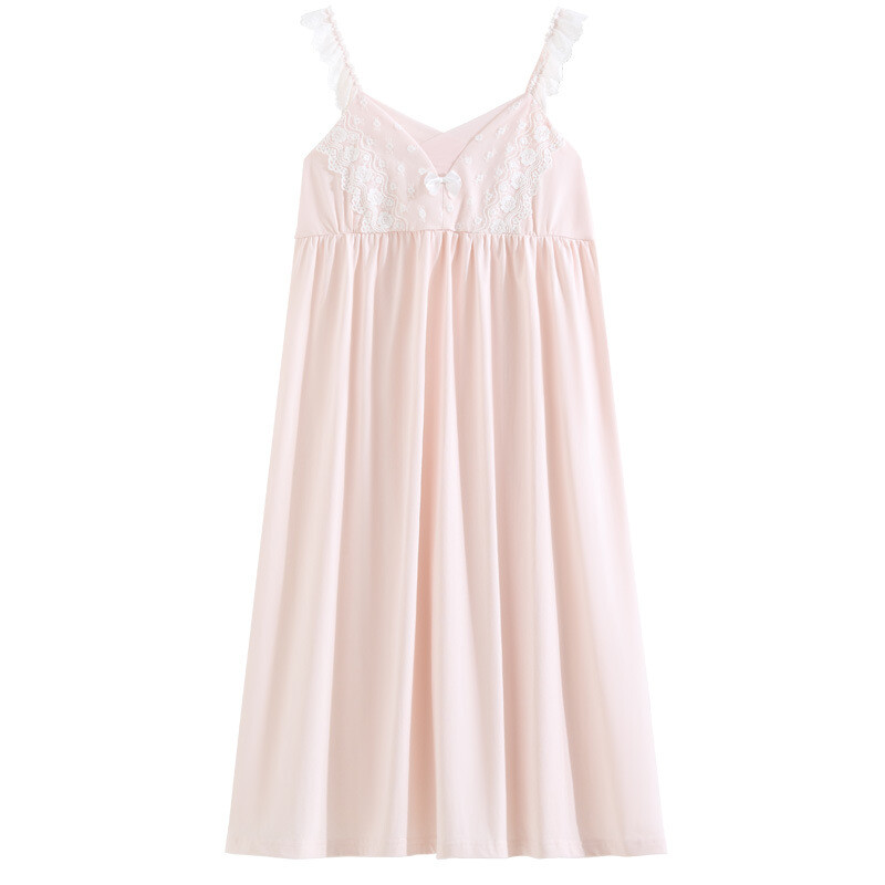 Prantsuse magusad pitsilised pikad pidžaamad, rinnakorv, puuvillased öösärgid, naiste õuesriided, koduteenindus, naiste magamisriided, öösärk