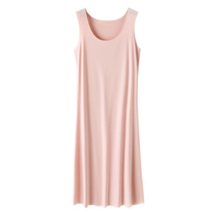 XL-5XL Plus Size Modaalne puuvillane öösärk Naiste suveõhtu kleit Varrukateta Sling Vest Naiste öösärk