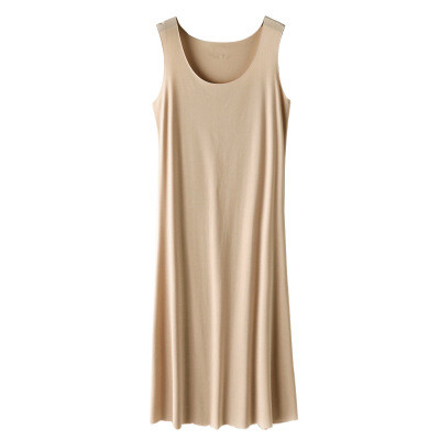 XL-5XL Plus Size Modaalne puuvillane öösärk Naiste suveõhtu kleit Varrukateta Sling Vest Naiste öösärk