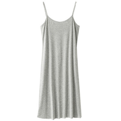 XL-5XL Plus Size Modaalne puuvillane öösärk Naiste suveõhtu kleit Varrukateta Sling Vest Naiste öösärk