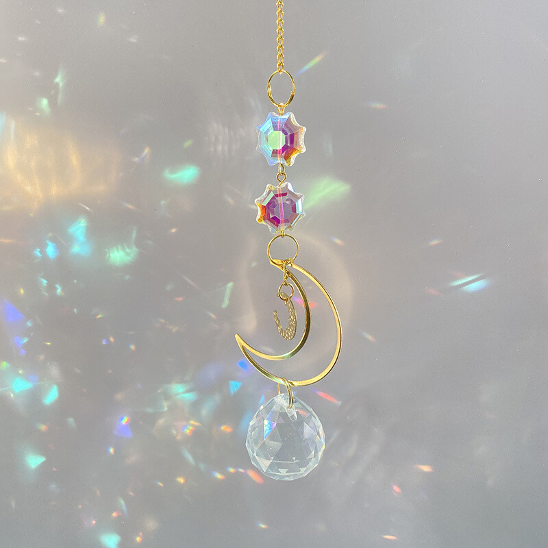 Tarpvalstybinis saulės gaudiklis tuščiaviduris pakabukas langų dekoravimas saulės gaudyklė sodo šviesų kolekcija ornamentai krištolas