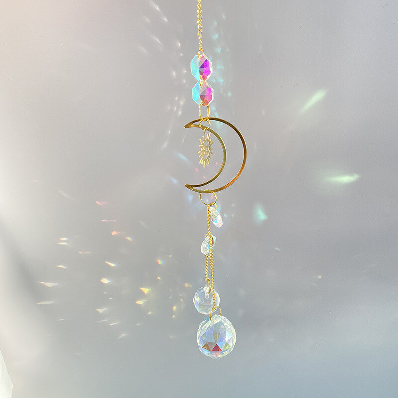 Tarpvalstybinis saulės gaudiklis tuščiaviduris pakabukas langų dekoravimas saulės gaudyklė sodo šviesų kolekcija ornamentai krištolas