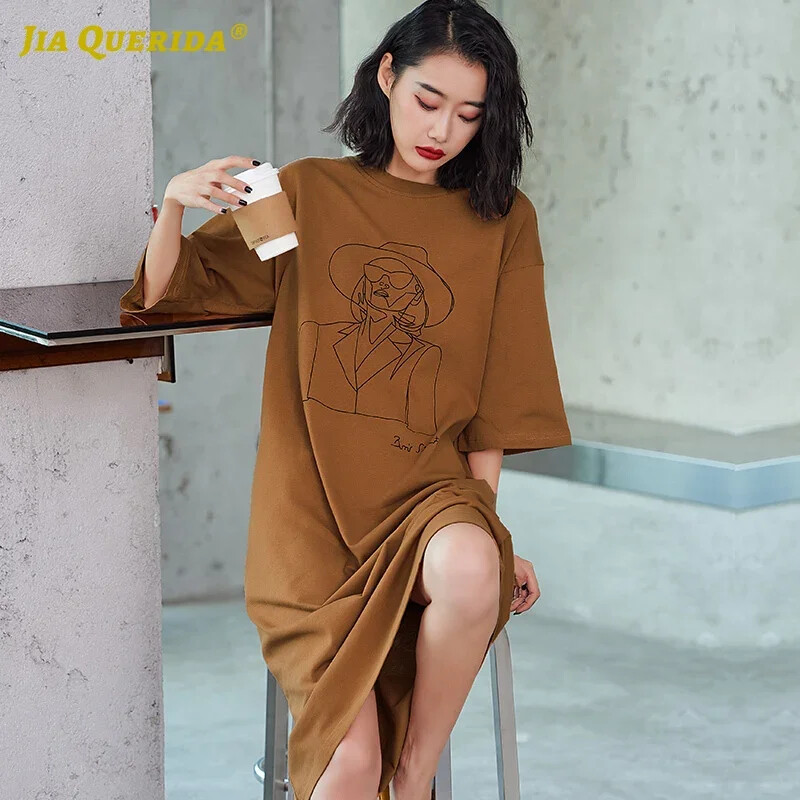 SUKAE 100% kokvilnas panku stila guļamkleita mājas apģērbs vasaras īsām piedurknēm naktskrekls, garš guļamkrekls, brīvs, elegants naktsveļa