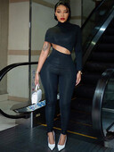 „Dulzura“ kombinezonas su ilgomis rankovėmis iškirptomis rankovėmis moterims „Bodycon“ seksualus gatvės drabužis „Rompers“ klubo vakarėlis pavasario vasara