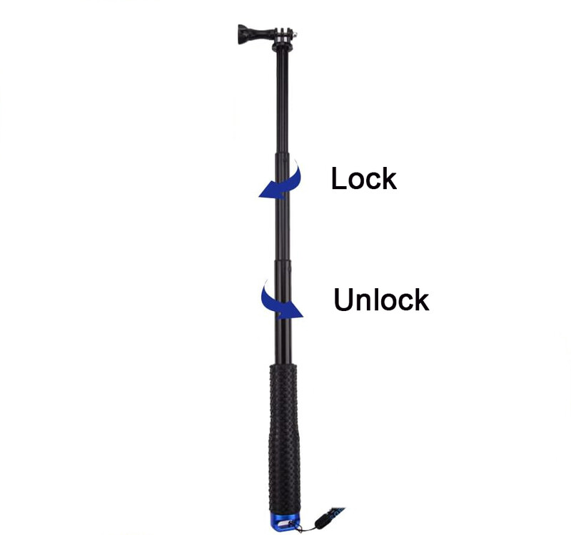 Izvelkama pašbildes nūja Gopro portatīvajam Vlog Selife Stick statīvs Gopro 13/12/11/10/9 DJI Action 5 Insta 360 X4 piederumi