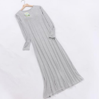 2025 m. nauji naktiniai moteriški pavasario rudens ilga suknelė Modalinės medvilnės naktiniai marškinėliai Moteriška liemenėlė paminkštinta didelio dydžio naktiniai marškinėliai