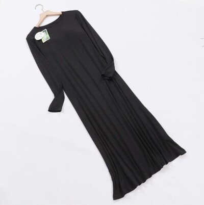 2025 m. nauji naktiniai moteriški pavasario rudens ilga suknelė Modalinės medvilnės naktiniai marškinėliai Moteriška liemenėlė paminkštinta didelio dydžio naktiniai marškinėliai