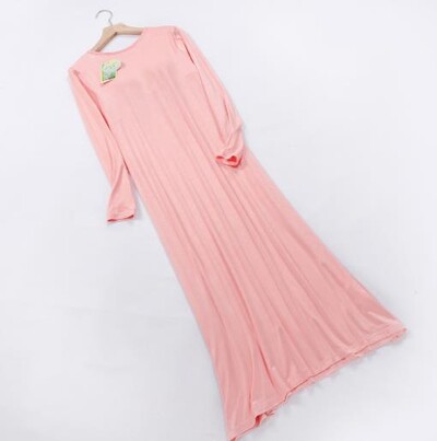 2025 m. nauji naktiniai moteriški pavasario rudens ilga suknelė Modalinės medvilnės naktiniai marškinėliai Moteriška liemenėlė paminkštinta didelio dydžio naktiniai marškinėliai