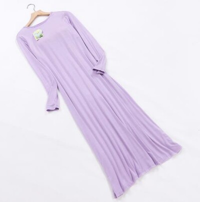 2025 m. nauji naktiniai moteriški pavasario rudens ilga suknelė Modalinės medvilnės naktiniai marškinėliai Moteriška liemenėlė paminkštinta didelio dydžio naktiniai marškinėliai