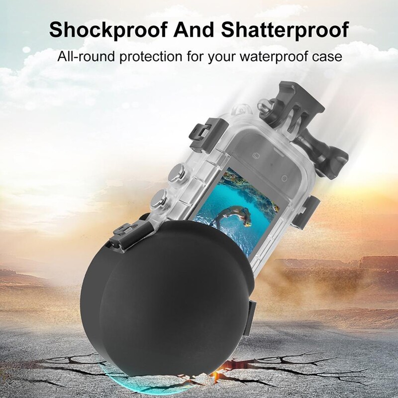 Jauns Invisible Dive Case Lens Guard Silikona aizsargvāciņš Insta360 X3/X4 Pleochroic Lens Cap Action Camera Accessor B2O5