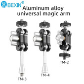 BEXIN karstās pārdošanas rūpnīcas cenas kameras Super Clamp Mount dubultās lodveida galvas adapteris, kas ir savietojams ar GoPro DJI Action vai DSLR