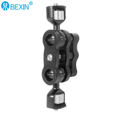 BEXIN karstās pārdošanas rūpnīcas cenas kameras Super Clamp Mount dubultās lodveida galvas adapteris, kas ir savietojams ar GoPro DJI Action vai DSLR