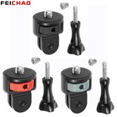 Universāls 1/4 skrūves pārveidotāja stiprinājuma mini statīva adapteris 360 grozāms w M5 īkšķskrūve Gopro Insta360 X4 X3 DJI darbības kamerai