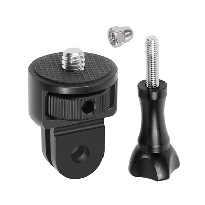 Universāls 1/4 skrūves pārveidotāja stiprinājuma mini statīva adapteris 360 grozāms w M5 īkšķskrūve Gopro Insta360 X4 X3 DJI darbības kamerai