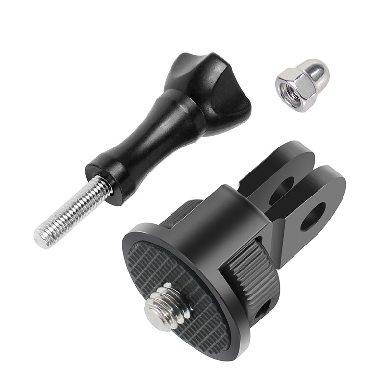 Universāls 1/4 skrūves pārveidotāja stiprinājuma mini statīva adapteris 360 grozāms w M5 īkšķskrūve Gopro Insta360 X4 X3 DJI darbības kamerai