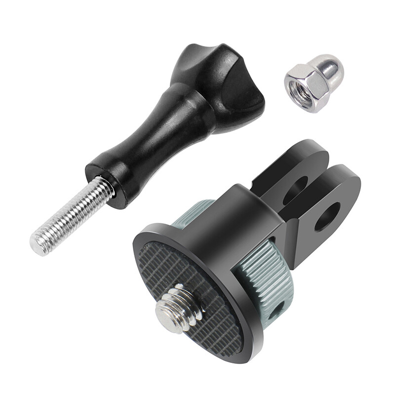 Universāls 1/4 skrūves pārveidotāja stiprinājuma mini statīva adapteris 360 grozāms w M5 īkšķskrūve Gopro Insta360 X4 X3 DJI darbības kamerai