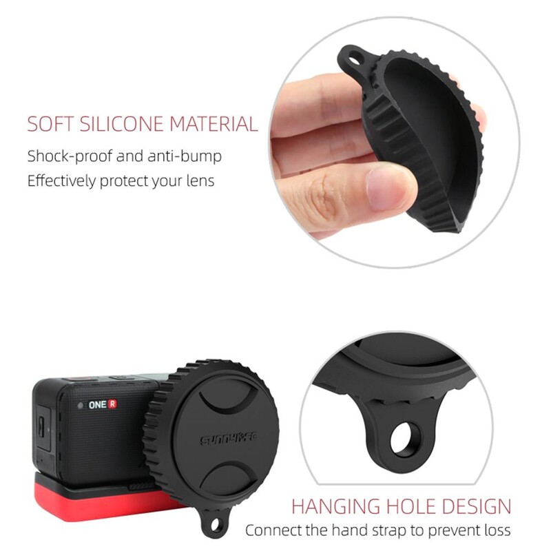 Jauns korpusa vāciņš, objektīva vāciņš, silikona aizsargvāciņš priekš Insta360 ONE RS/R 1 collas Leica