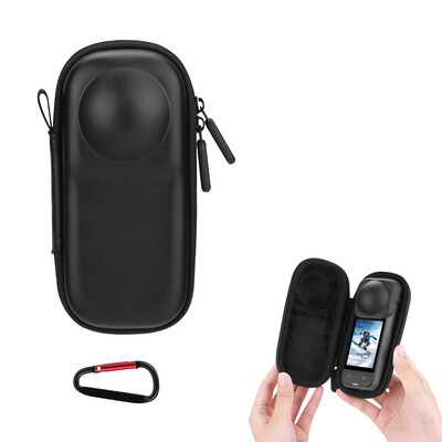 BRDRC laikymo krepšys, skirtas Insta360 X4 fotoaparatui, PU/nailoninis mini nešiojimo krepšys, apsauginis apvalkalas, lauko dėžutės fotografavimo priedai