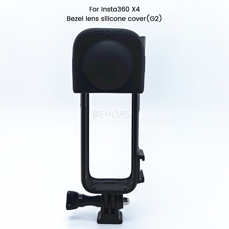 Rėmas objektyvo dangtelis skirtas Insta360 X4 objektyvo dangtelio dėklas, apsaugantis nuo įbrėžimų, silikoninis apsauginis ekrano dangtelis, sporto kameros priedai