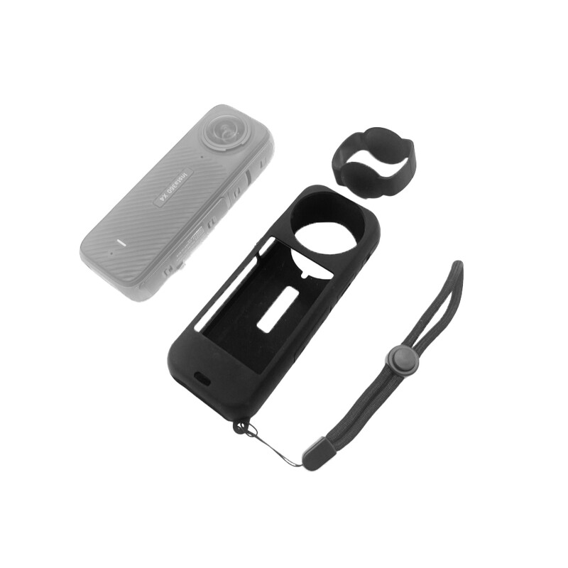 Silikona aizsargvāciņš priekš Insta360 X4 ar Insta 360 X4 objektīva vāciņu Insta360 X4 piederumiem