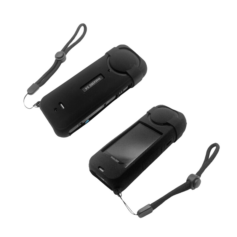 Silikona aizsargvāciņš priekš Insta360 X4 ar Insta 360 X4 objektīva vāciņu Insta360 X4 piederumiem
