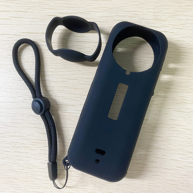 Silikona aizsargvāciņš priekš Insta360 X4 ar Insta 360 X4 objektīva vāciņu Insta360 X4 piederumiem