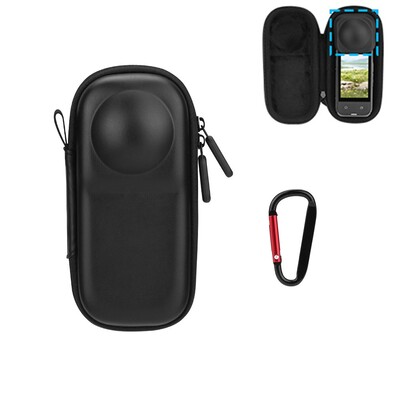 Uzglabāšanas futrālis Insta360 X4 pret skrāpējumiem, triecienu absorbcijas aizsardzības soma Insta 360X4 sporta kameras piederumiem