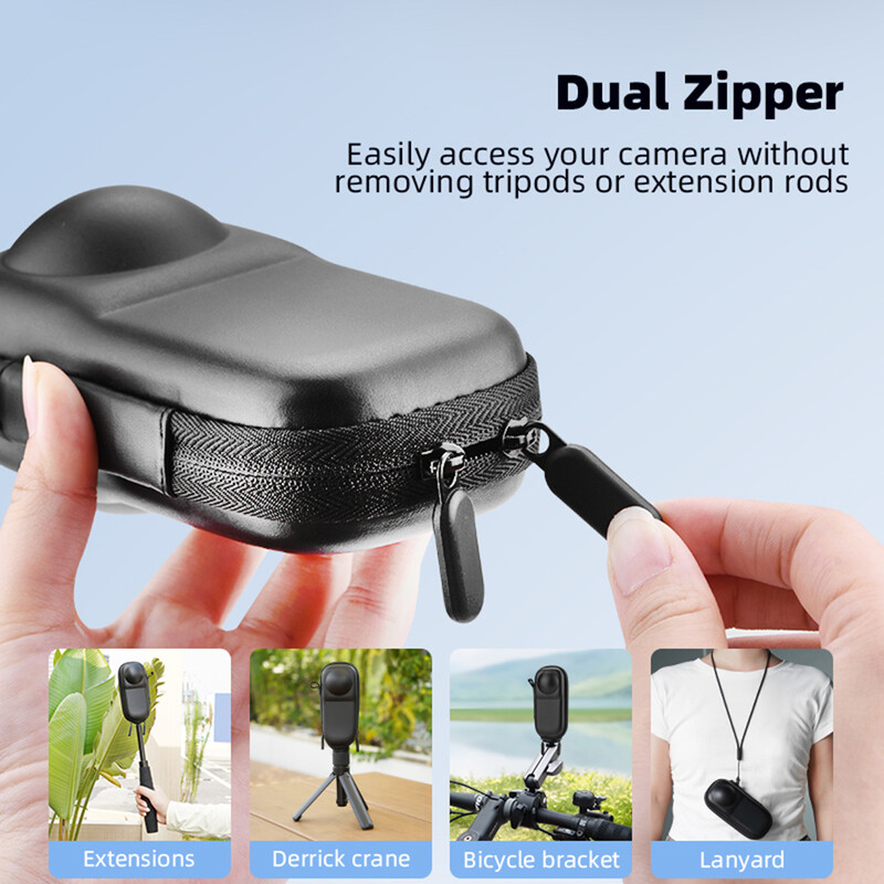 Uzglabāšanas futrālis Insta360 X4 pret skrāpējumiem, triecienu absorbcijas aizsardzības soma Insta 360X4 sporta kameras piederumiem