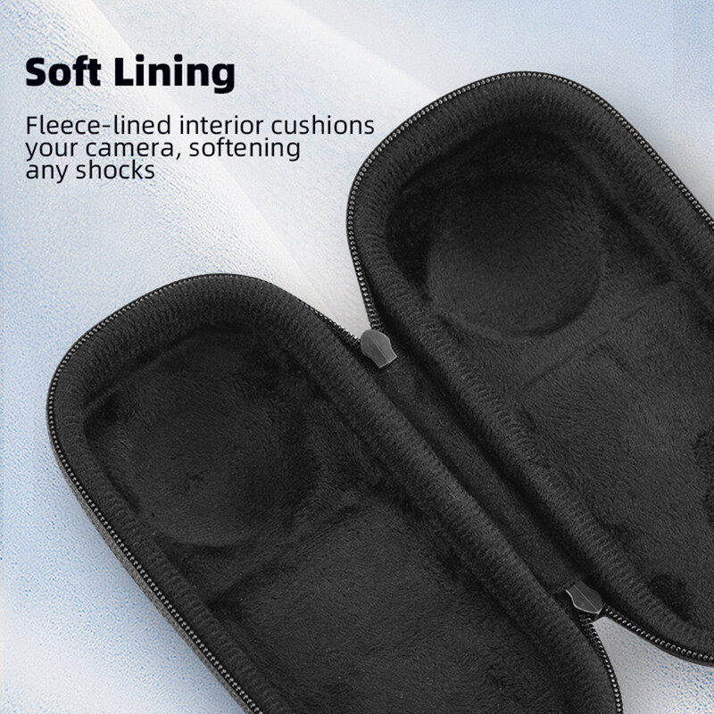 Uzglabāšanas futrālis Insta360 X4 pret skrāpējumiem, triecienu absorbcijas aizsardzības soma Insta 360X4 sporta kameras piederumiem