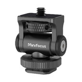 Kameros monitoriaus laikiklis su šalto bato pagrindu, 1/4" varžtas 5" ir 7" lauko monitoriui, 180° kampu reguliuojamas vaizdo LED laikiklis, blykstė