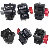 360 pasukamas monitoriaus laikiklis, EVF tvirtinimo reguliuojamas greitai atleidžiamas šaltas batas, skirtas DSLR fotoaparatui, vaizdo įrašų žurnalo mikrofono blykstės šviesos laikiklis