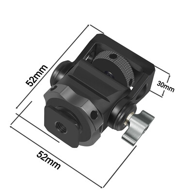 360 pasukamas monitoriaus laikiklis, EVF tvirtinimo reguliuojamas greitai atleidžiamas šaltas batas, skirtas DSLR fotoaparatui, vaizdo įrašų žurnalo mikrofono blykstės šviesos laikiklis