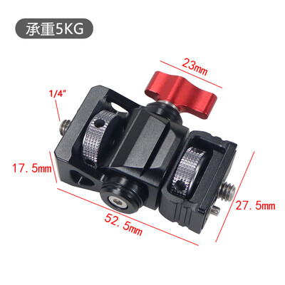 360 pasukamas monitoriaus laikiklis, EVF tvirtinimo reguliuojamas greitai atleidžiamas šaltas batas, skirtas DSLR fotoaparatui, vaizdo įrašų žurnalo mikrofono blykstės šviesos laikiklis