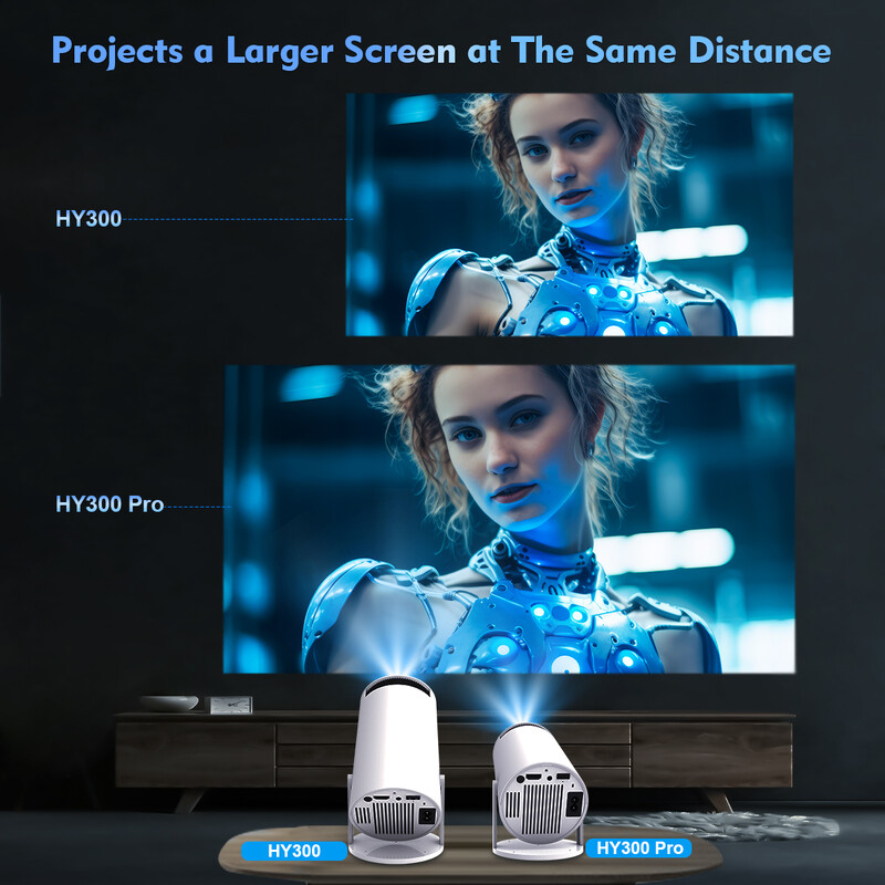 Proiector Magcubic HY300 Pro 4K Android 11 Dual Wifi6 260ANSI Allwinner H713 BT5.0 1080P 1280*720P Proiector Home Cinema în aer liber
