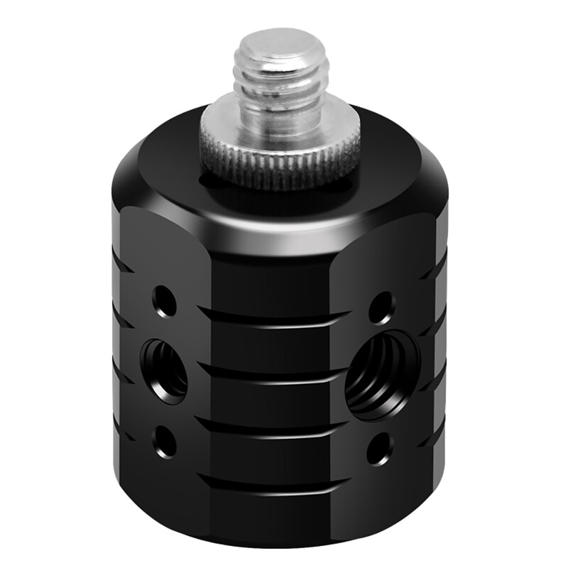 Statīva adapteris 3/8 1/4 Arri skrūvējams caurums alumīnija sakausējuma statīva pagarinājuma stiprinājums DSLR kameras monitora uzpildes gaismas mikrofona burvju rokturim