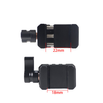 Greito atjungimo 1/4" 3/8" tvirtinimo angos 21–25 mm 18–22 mm NATO bėgių gnybtas šalto bato laikiklis, skirtas fotoaparato įrenginio narveliui „Magic Arm“ stabilizatoriui