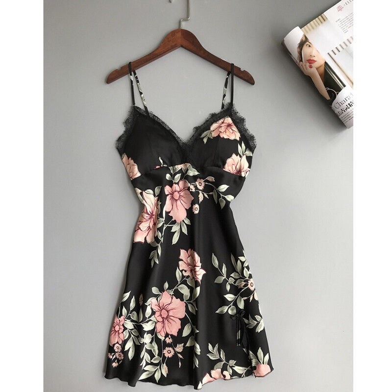 Sieviešu modes V veida kakla mežģīnes Seksīga apakšveļa Babydoll naktskrekls siksniņas G-string Apakšveļa miegs Jauns