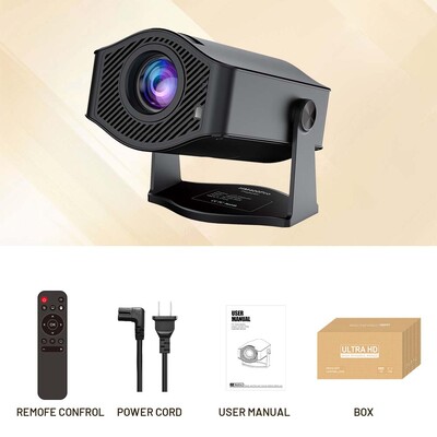 Android11 4K projektors 720P 200ANSI Dual Wifi6 BT5.0 HDMI2.0 4 punktu Keystone korekcijas portatīvais mājas kinozāles projektors ir jaunināts