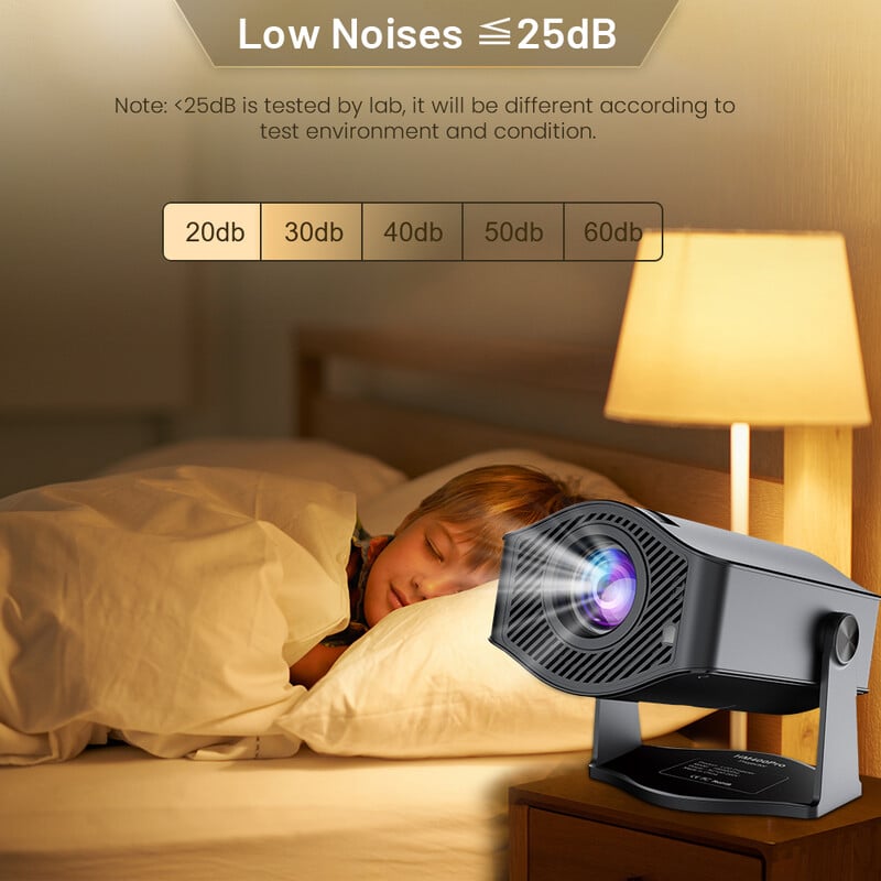 Android11 4K Projector 720P 200ANSI Dual Wifi6 BT5.0 HDMI2.0 4Point Keystone Correction Φορητός προβολέας Home Theater Αναβαθμισμένος