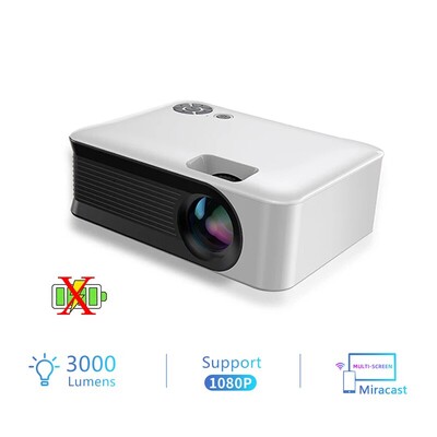 A30 MINI Проектор Поддържа 1080P Smart TV WIFI Преносимо домашно кино Синхронизиране на Android телефон Beamer LED за 4k филм
