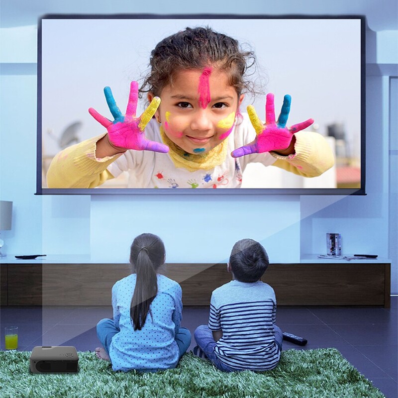 Υποστήριξη προβολέα A30 MINI 1080P Smart TV WIFI Φορητό Home Theater Cinema Sync Android Phone Beamer LED για ταινία 4k