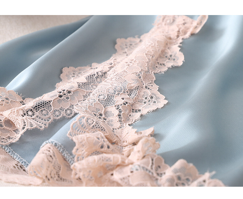 Spaghetti rihmaga öösärk Naiste öösärk Satiin Suvine Seksikas Intiimpesu Pehme unekleit V-kaelusega kodune hommikumantel