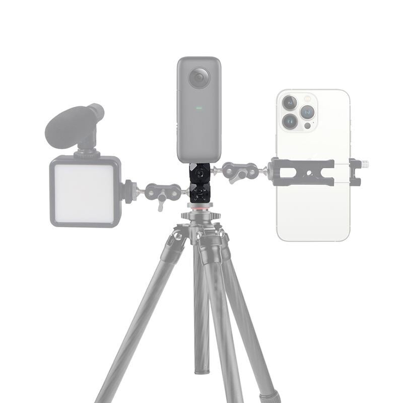 1/4" 3/8" varžtų skylės laikiklis Magiškas kubinis tvirtinimo adapteris, skirtas Gopro 13 12 11 veiksmo kamera, skirta DSLR fotoaparato narveliui, blykstės šviesos trikojis