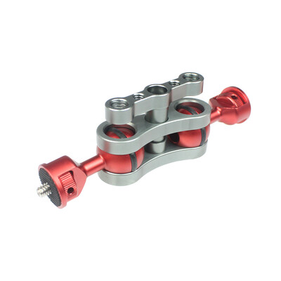 Atnaujintas daugiafunkcis dvigubos rutulinės galvutės magiškos rankos tvirtinimo adapteris su 1/4 colio varžtu, skirtas Sony DSLR fotoaparato užpildymo šviesos monitoriaus apkrovai 6 kg